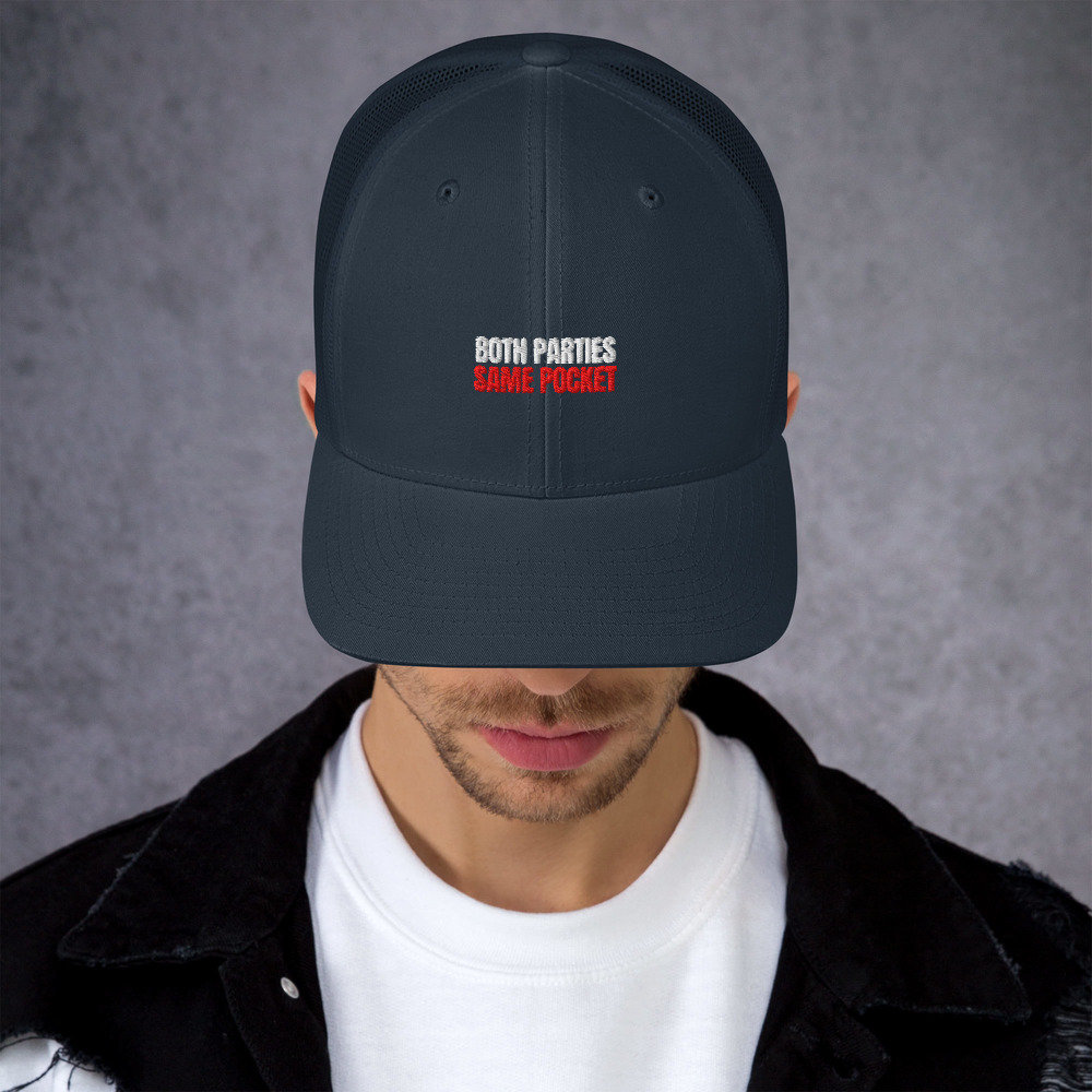 Both Parties. Same Pocket. Hat (Navy)